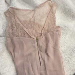Express pale pink lacey Sleeveless Top